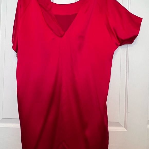 Size 12 Red silk party dress - Picture 4 of 7